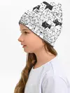 Детская шапка / КОТЫ WHITE