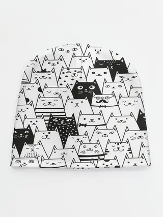 Детская шапка / КОТЫ BLACK