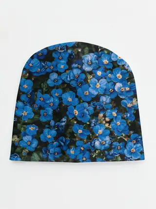 Детская шапка / Поле синих цветов фиалки лето