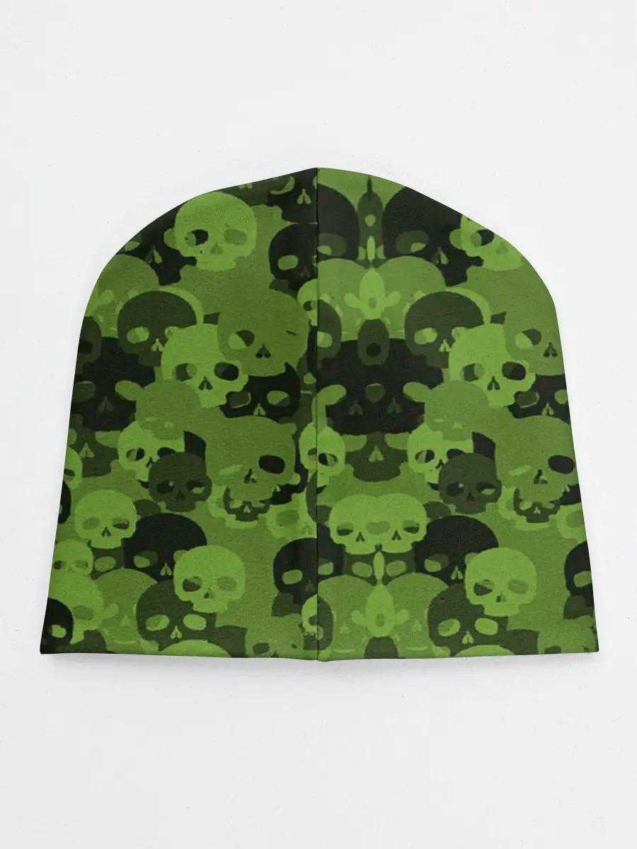 Детская шапка / Камуфляж Черепа | Текстура