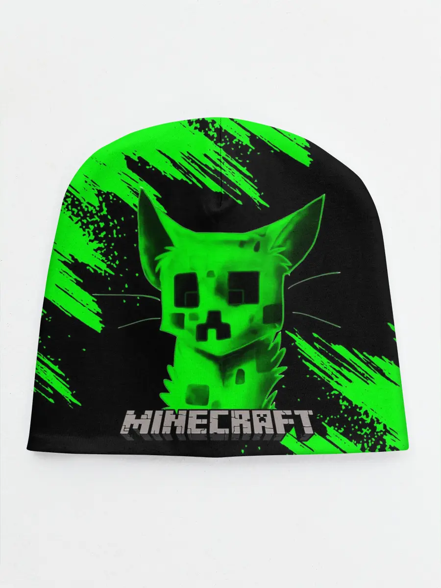 Детская шапка / MINECRAFT CREEPER CAT