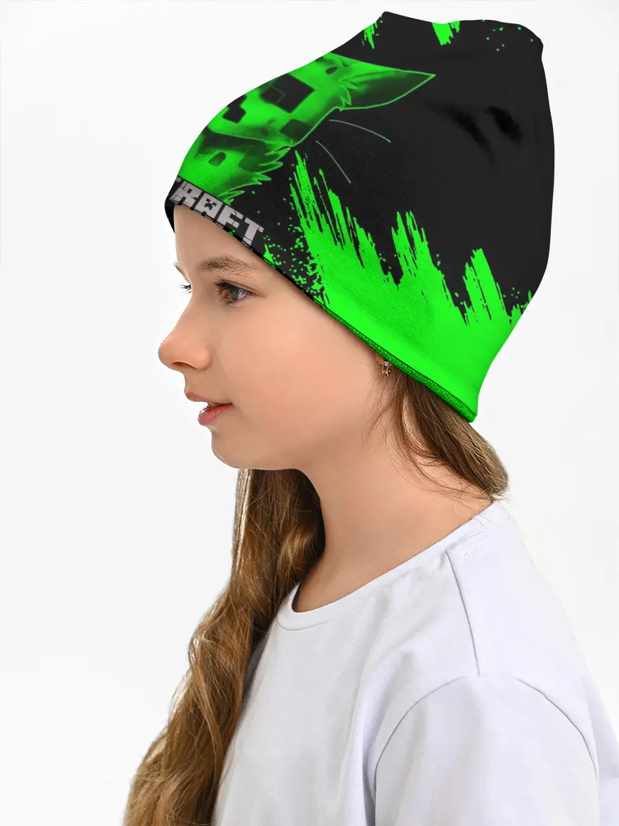 Детская шапка / MINECRAFT CREEPER CAT