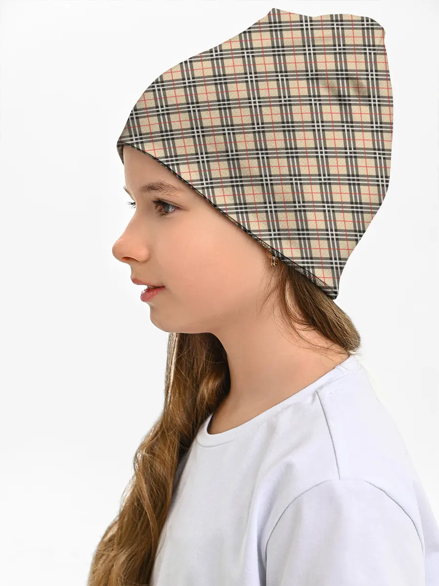 Детская шапка / Костюм в клетку