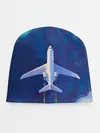 Детская шапка / Самолёт на небе