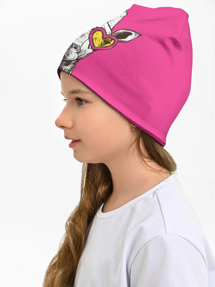 Детская шапка / жираф в очках