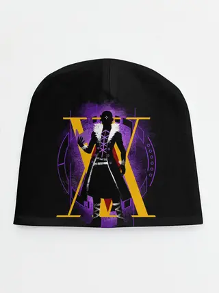 Детская шапка / HH желтый на фиолетовом