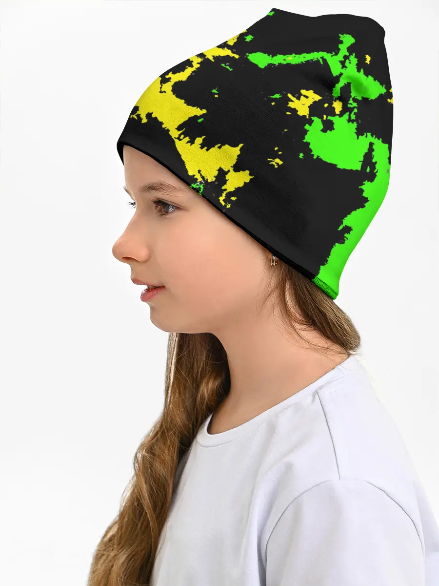 Детская шапка / Желто-зеленый