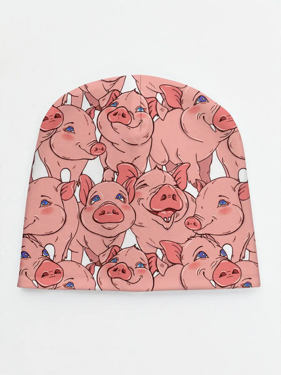 Детская шапка / Свиньи
