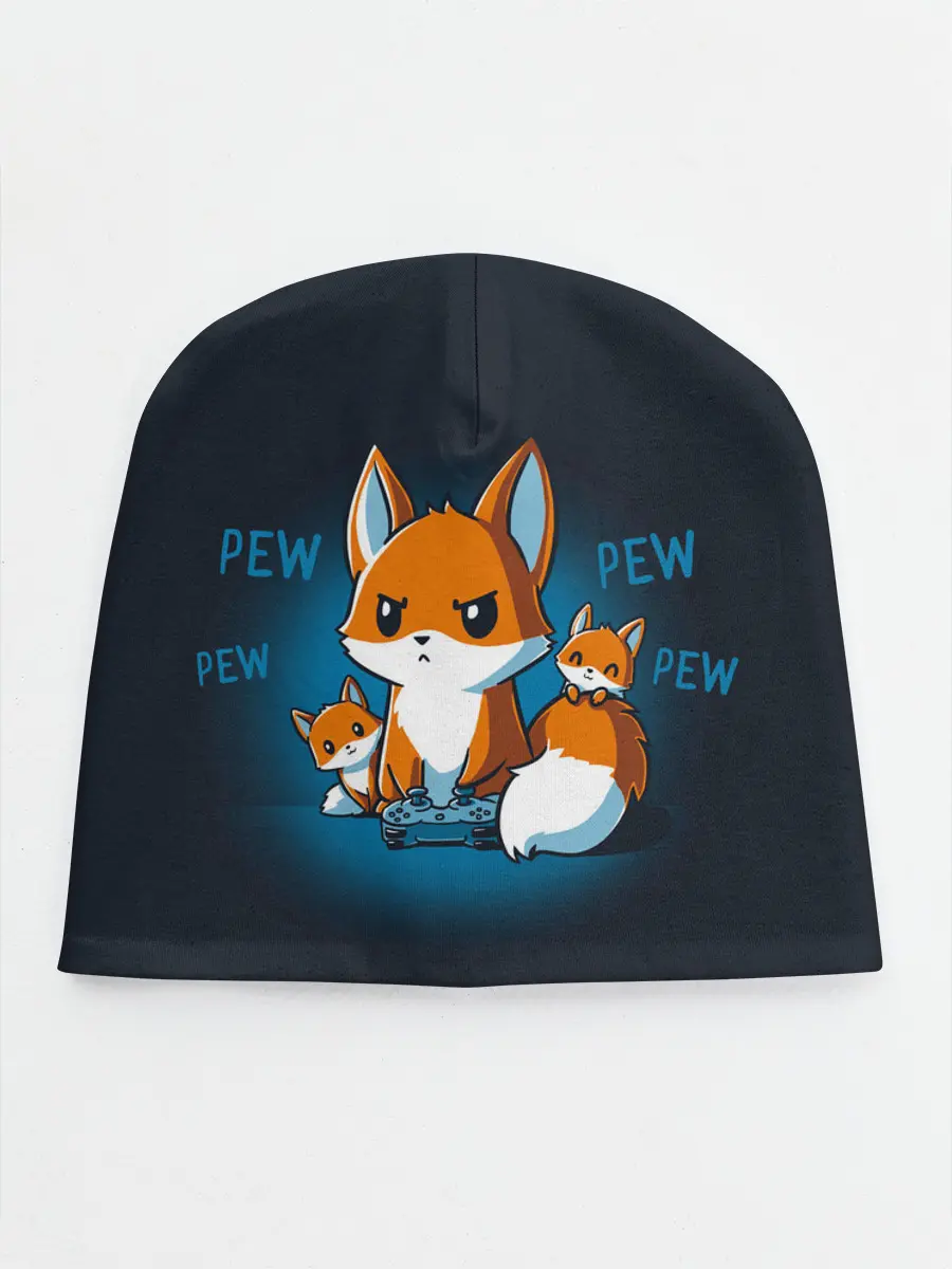 Детская шапка / Лисы-геймеры