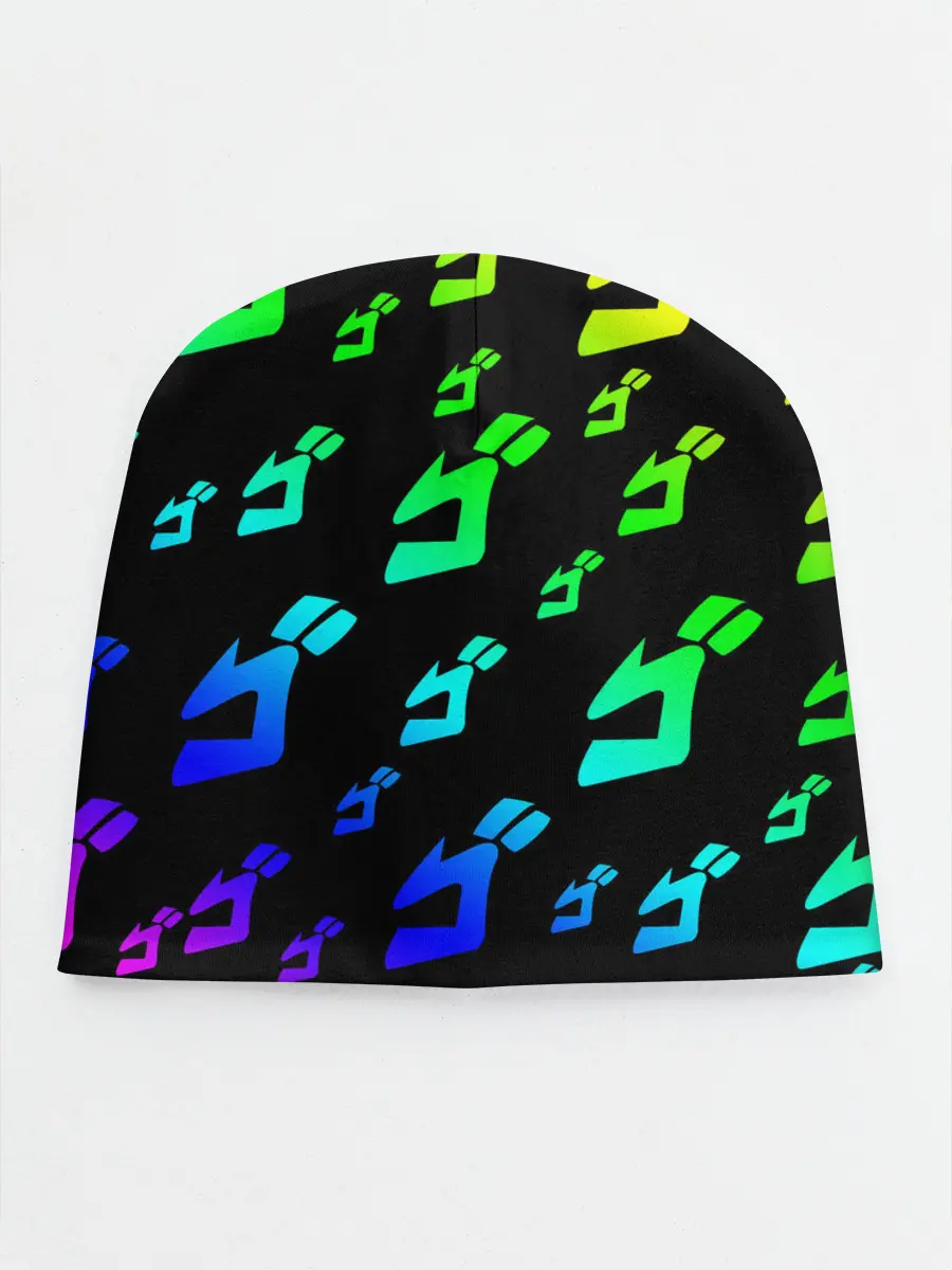Детская шапка / Радужный Паттерн Лого ДжоДжо