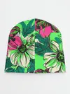 Детская шапка / Цветы в неоне