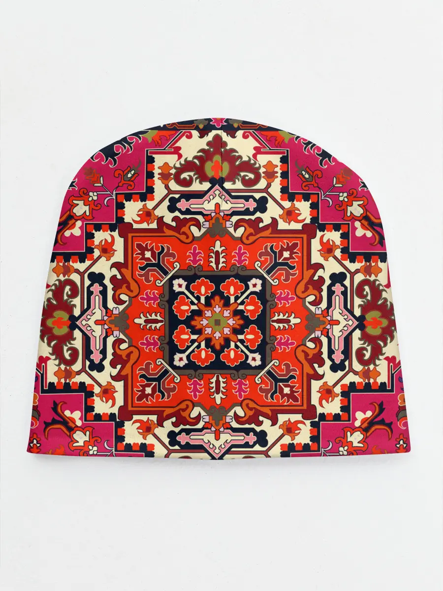 Детская шапка / Бордовый ковер