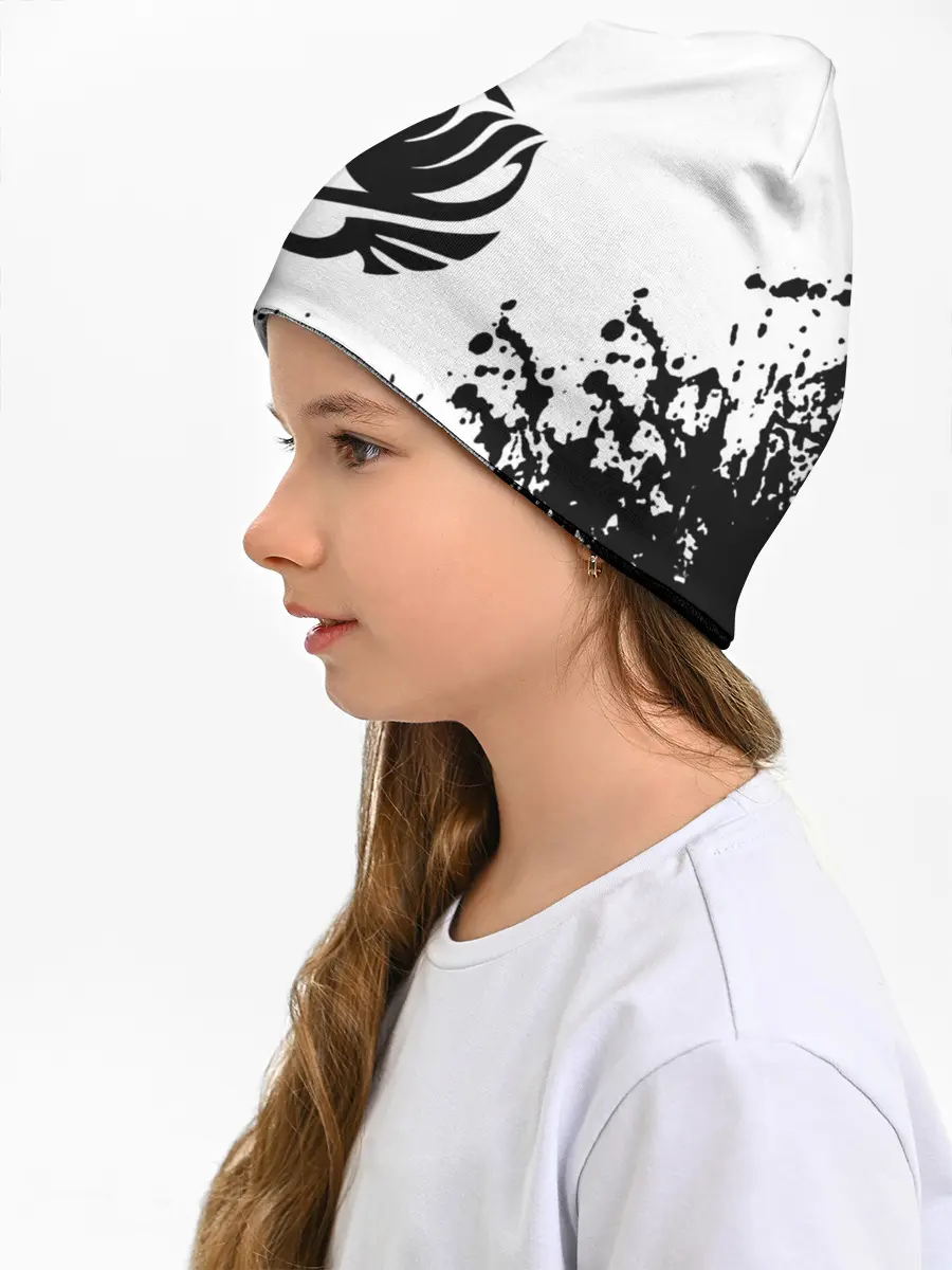 Детская шапка / Хвост Феи на белом