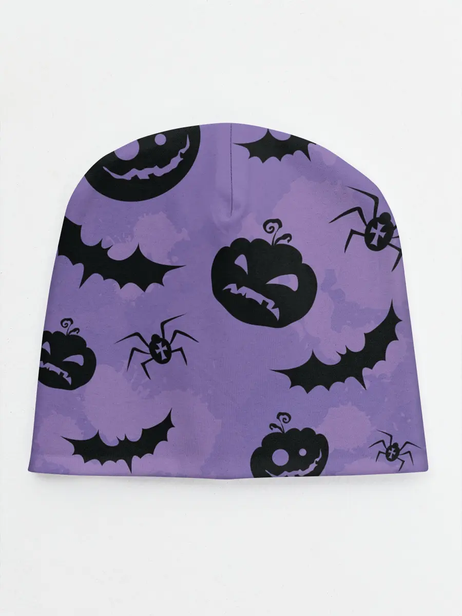 Детская шапка / Фиолетовый хэллоуин