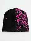 Детская шапка / Love anime розовые кляксы на черном