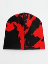 Детская шапка / Красный на черном