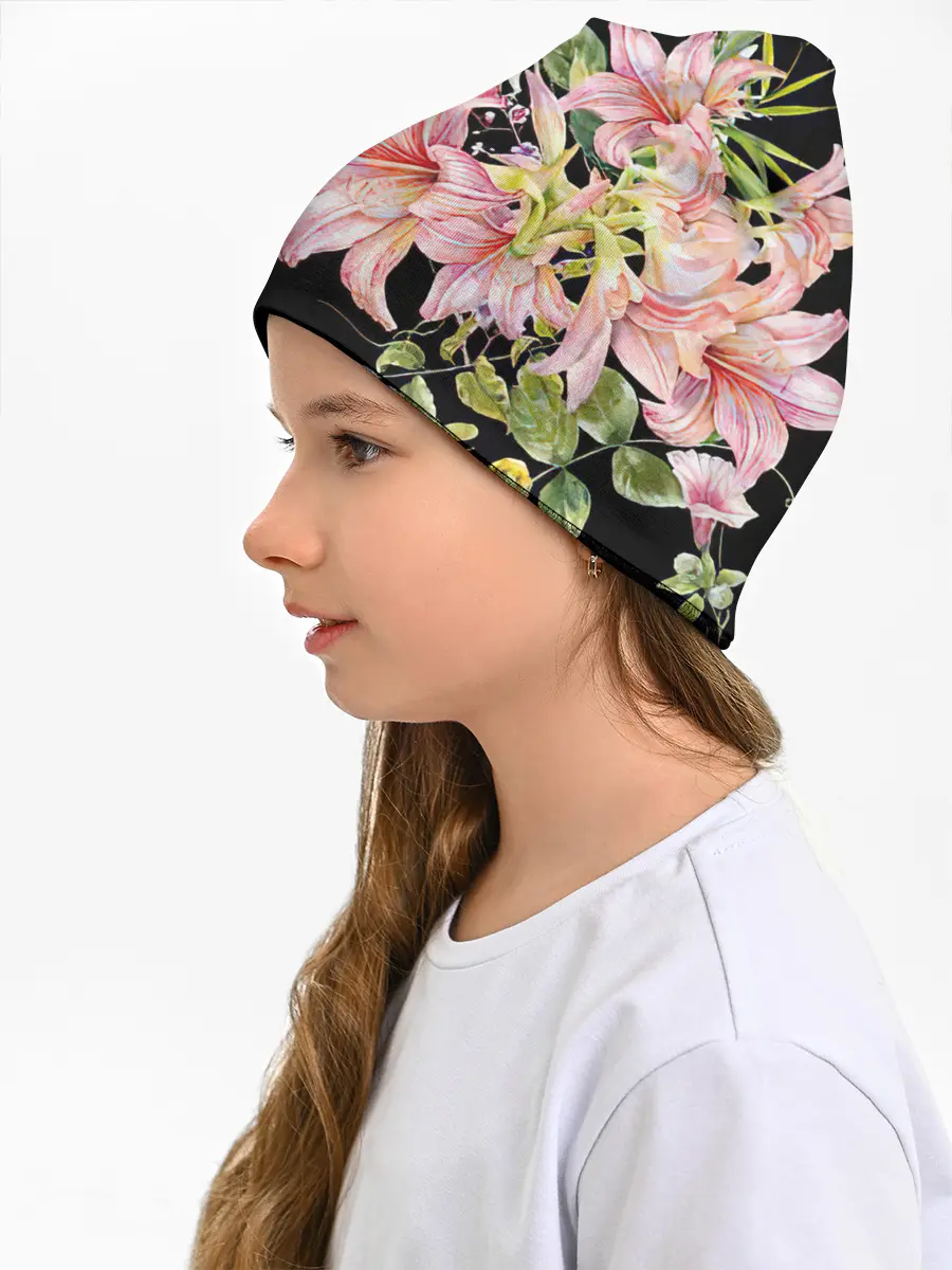 Детская шапка / Букет лилий