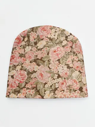 Детская шапка / Розовая поляна