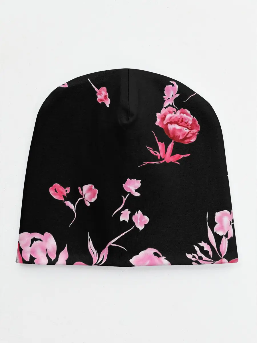 Детская шапка / Яркие розы