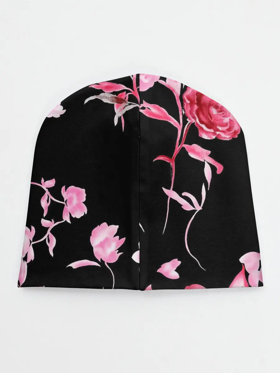 Детская шапка / Яркие розы