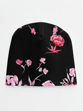 Детская шапка / Яркие розы