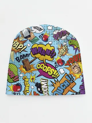 Детская шапка / Pop art comics