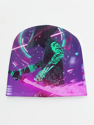 Детская шапка / Неоновый Самурай