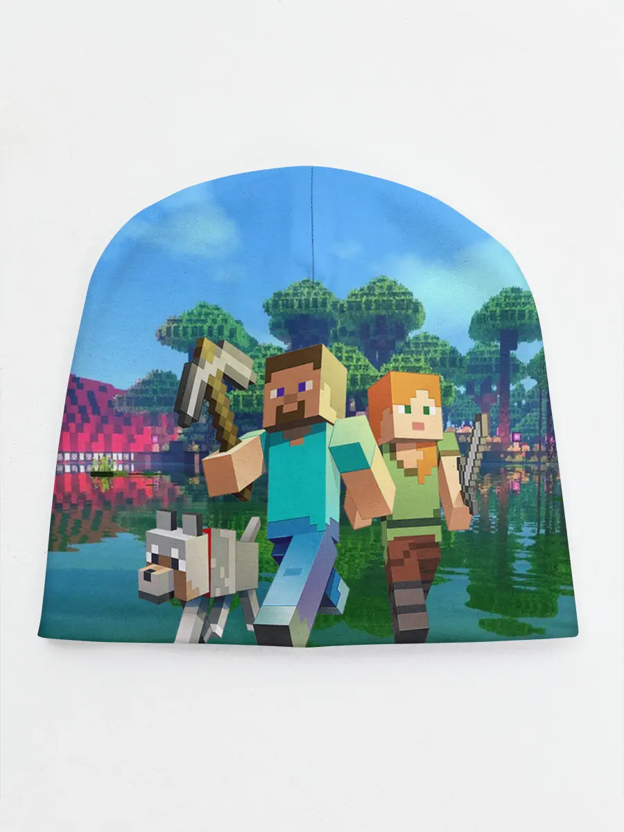 Детская шапка / minecraft