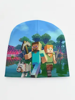 Детская шапка / minecraft