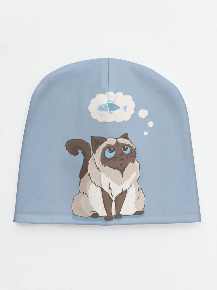 Детская шапка / Голодный котейка