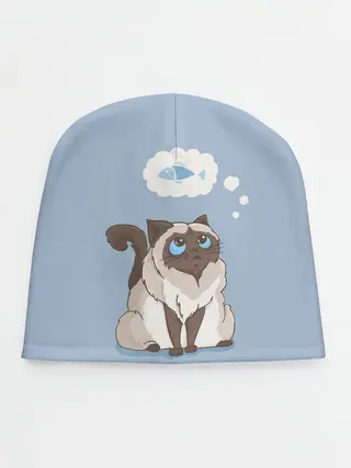 Детская шапка / Голодный котейка