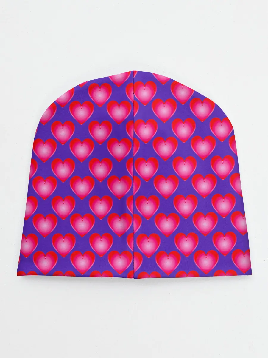 Детская шапка / Неоновые сердца
