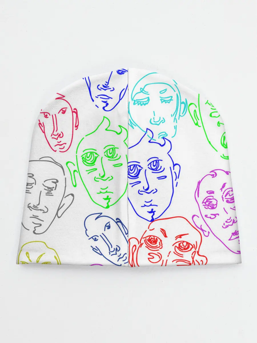 Детская шапка / Цветные лица