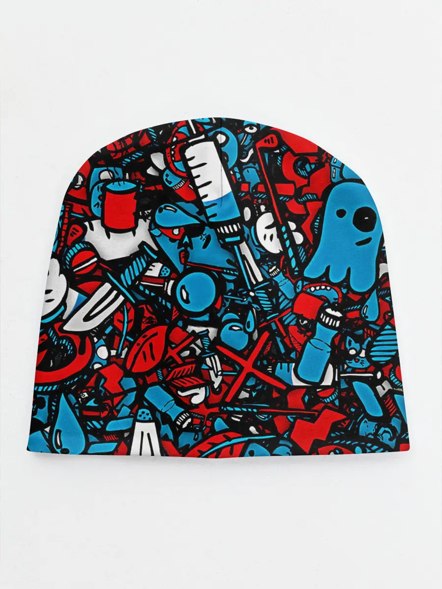 Детская шапка / Красно синие безумие