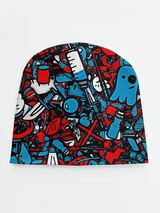 Детская шапка / Красно синие безумие