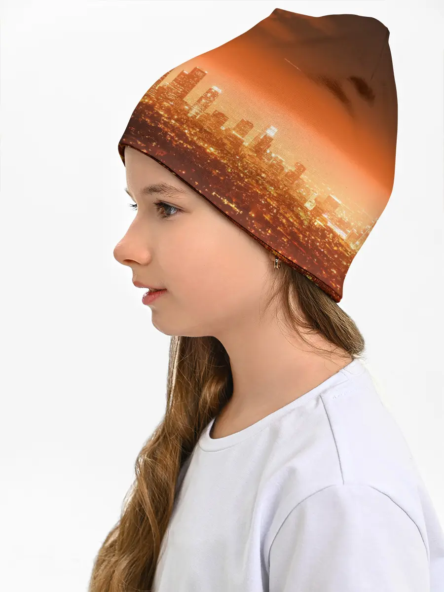 Детская шапка / ночной город