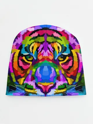 Детская шапка / Neon tiger