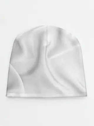 Детская шапка / Белое полотно текстура