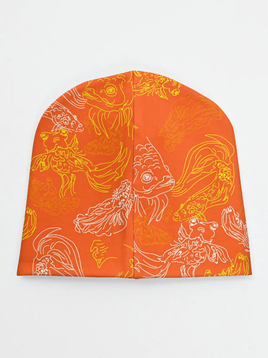 Детская шапка / Нарисованные рыбки