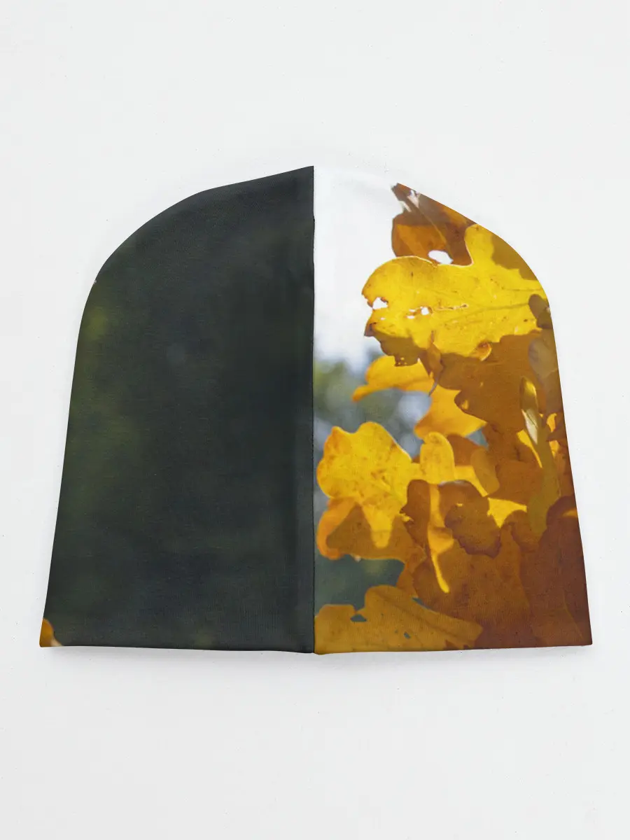 Детская шапка / Букет из осенних листьев