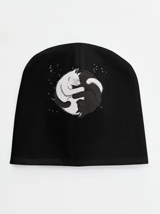 Детская шапка / Коты Инь Янь