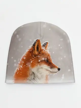 Детская шапка / Лиса и снег
