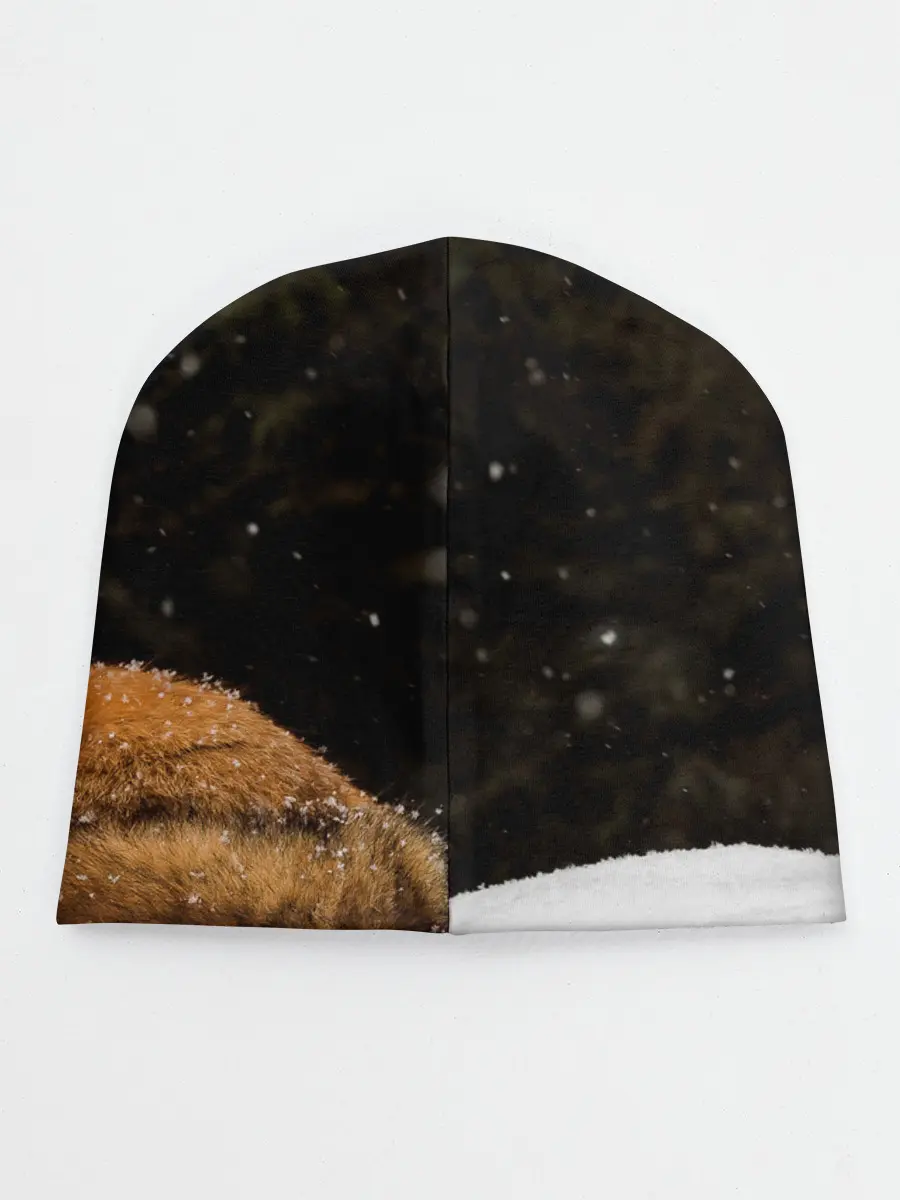 Детская шапка / Лиса и снег