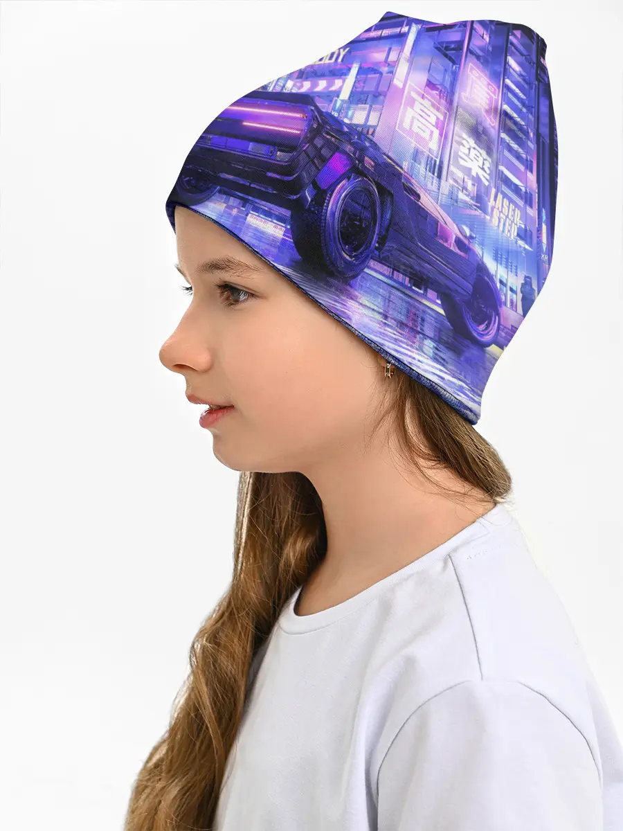 Детская шапка / Cyberpunk city