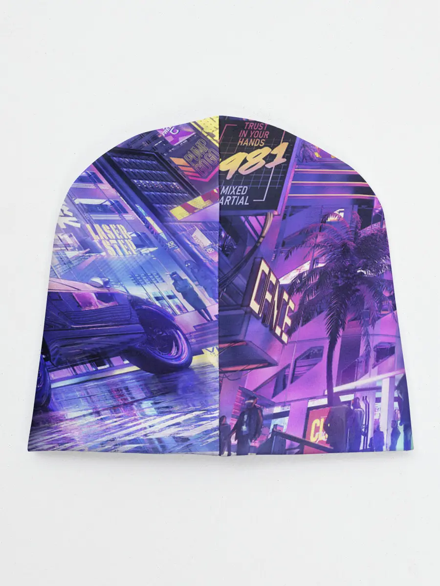 Детская шапка / Cyberpunk city