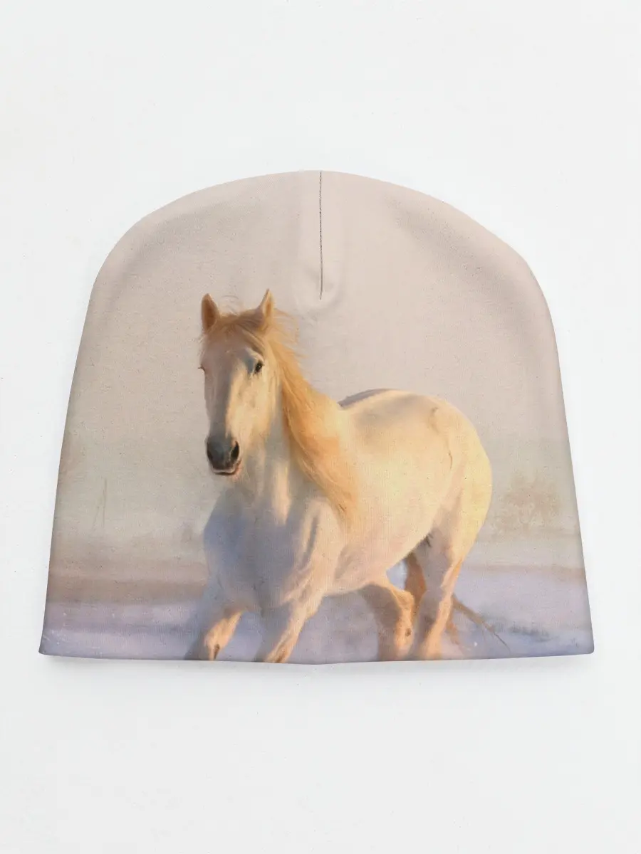 Детская шапка / Белая лошадь