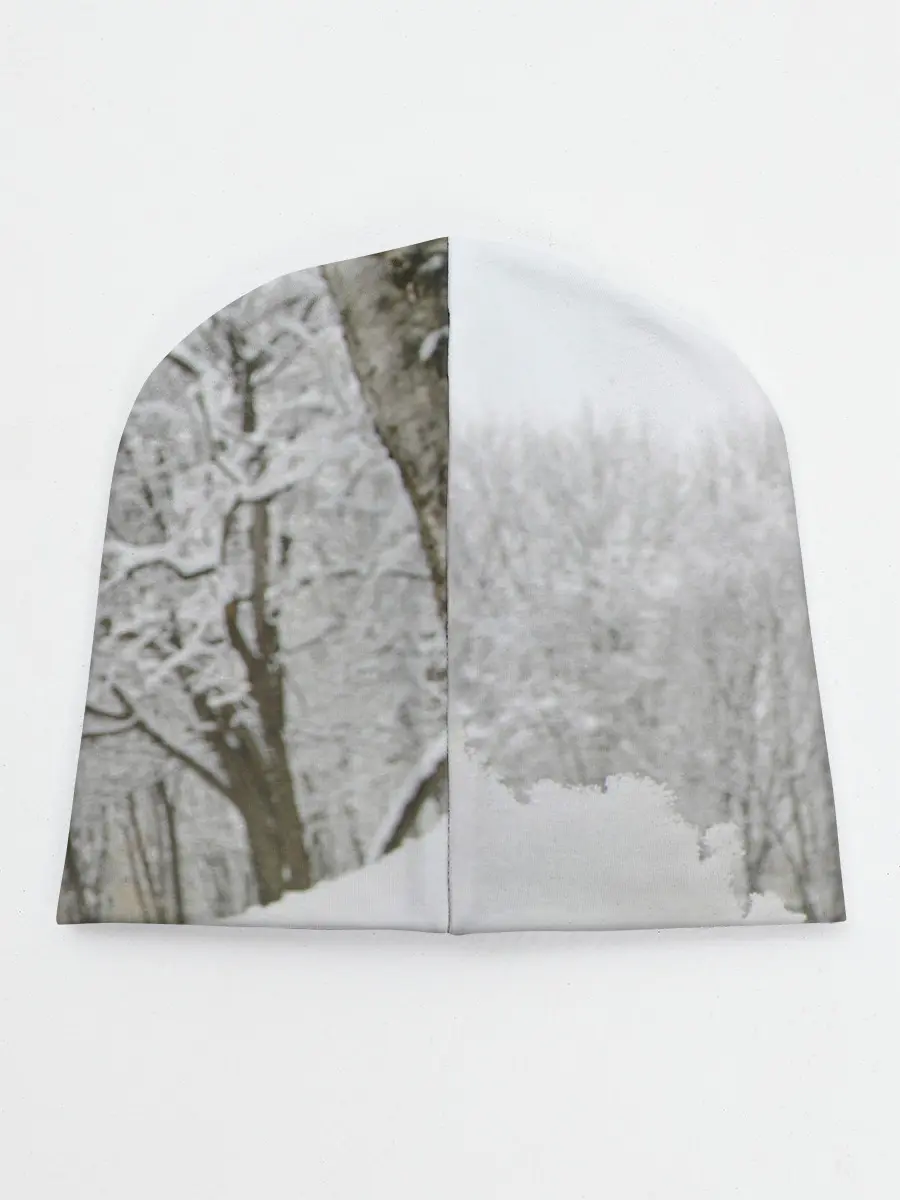 Детская шапка / Кот и снег