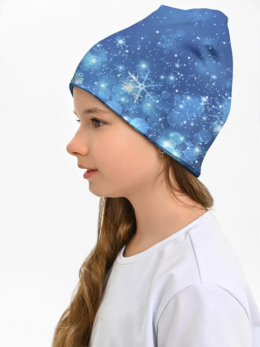 Детская шапка / Снежинки.