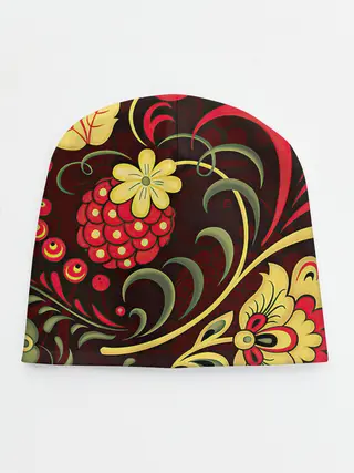 Детская шапка / Хохлома