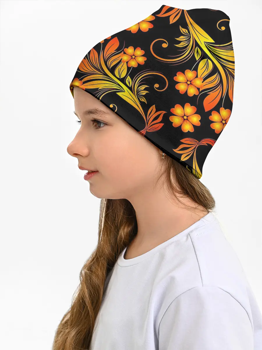 Детская шапка / Хохлома